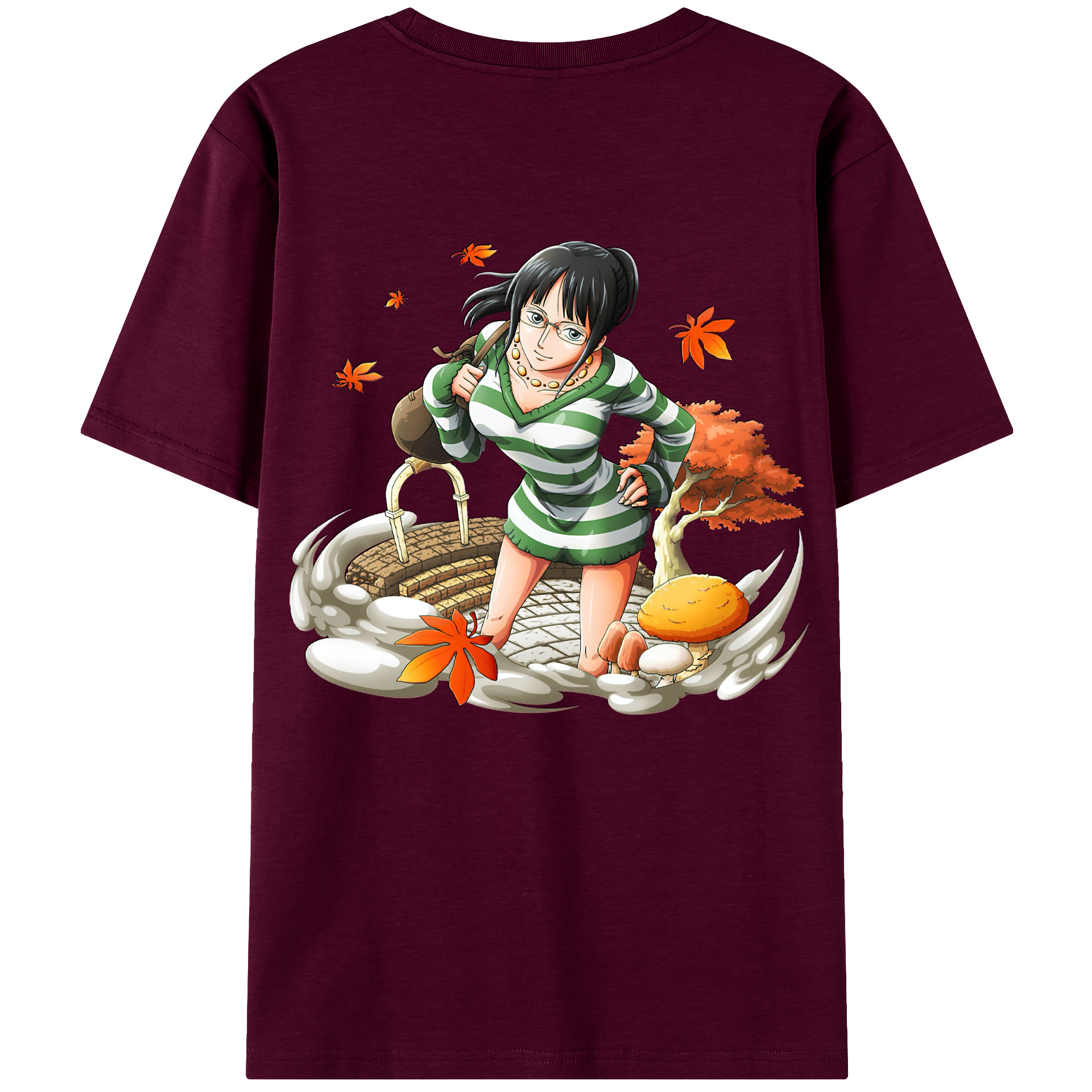 ワンピース ニコ・ロビン ONE PIECE Nico Robin レディース半袖Tシャツ(バックプリント)